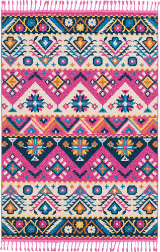 Surya Love LOV-2320 Bright Pink Abstract Synthetic Rug Product Image