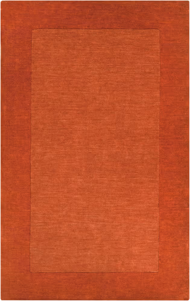 Surya Mystique M-300 Burnt Orange Wool Solid Colored Rug