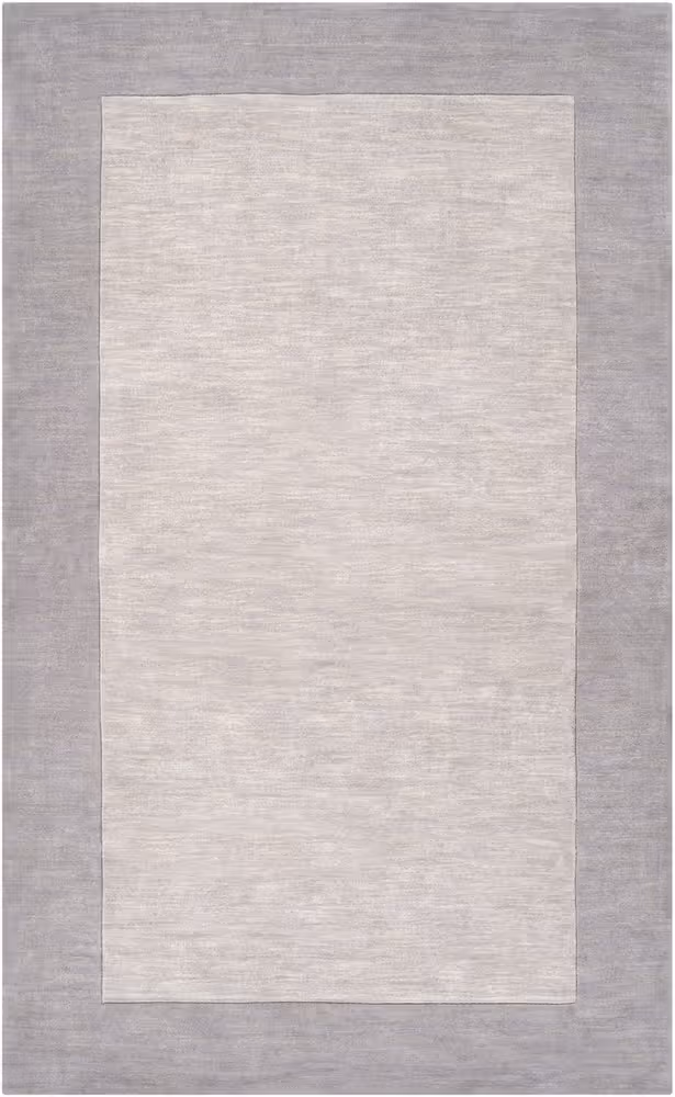 Surya Mystique M-312 Taupe Solid Colored Bordered Rug