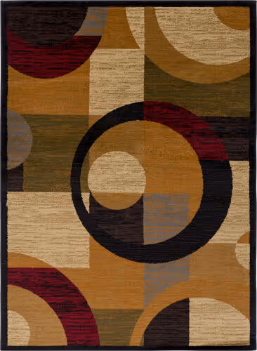 Surya Marash MAH-4612 Burnt Orange Abstract Synthetic Rug Product Image