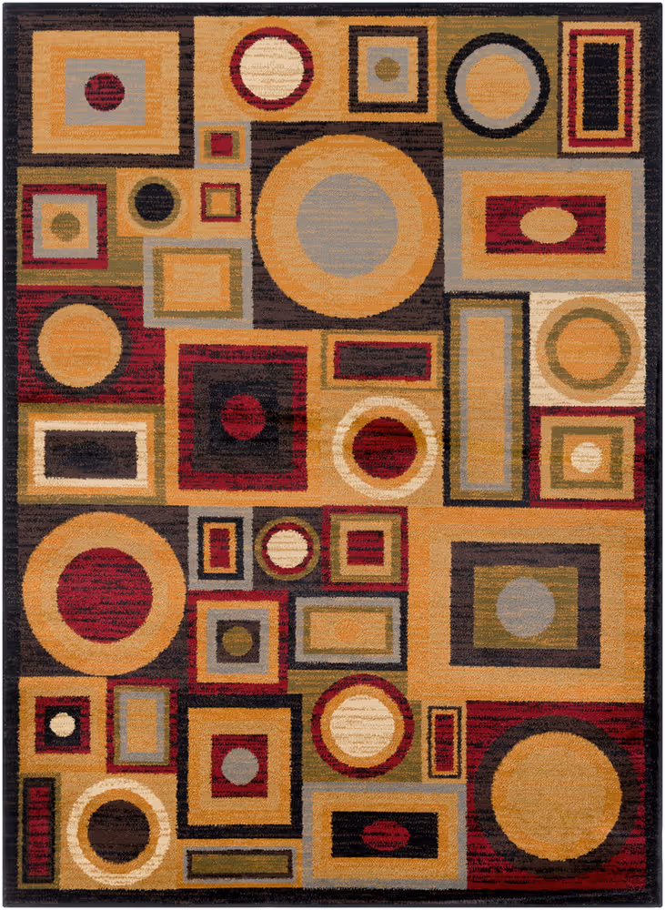 Surya Marash MAH-4613 Dark Red Synthetic Abstract Rug