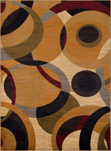 Surya Marash MAH-4614 Burnt Orange Synthetic Abstract Rug Product Image