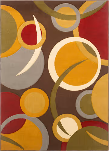 Surya Majestic MAJ-1019 Dark Brown Synthetic Abstract Rug Product Image