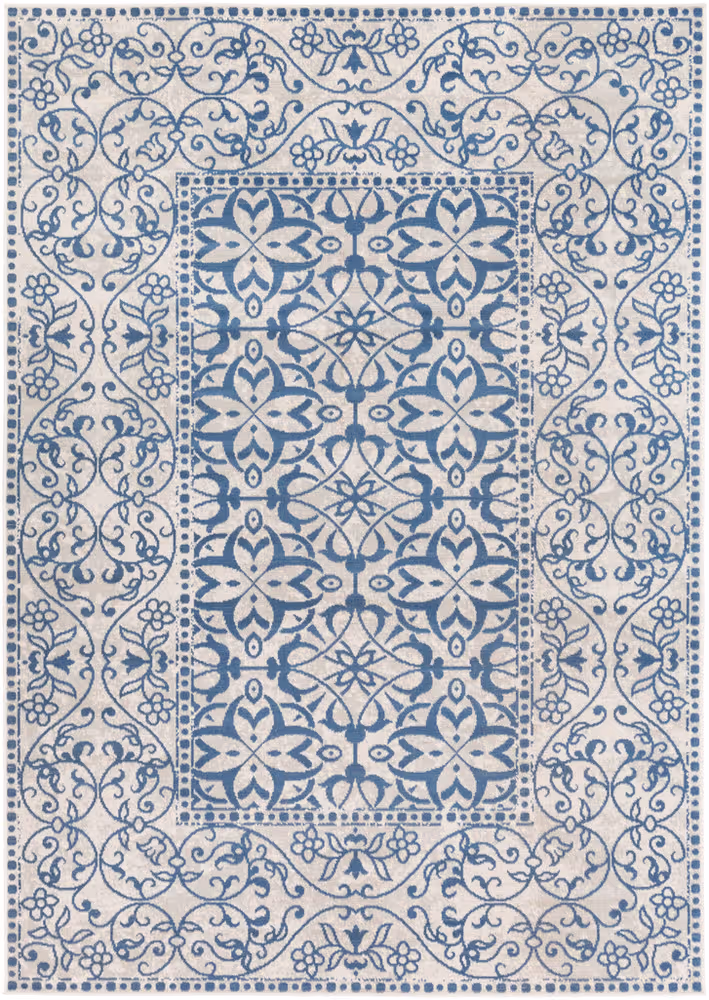 Surya Mavrick MAV-7022 Navy Traditional Synthetic Rug