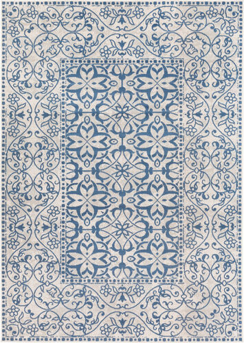 Mavrick MAV-7022 Navy Traditional Synthetic Rug Product Image