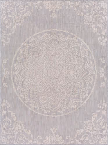 Modern Loom Malibu MBU-2303 Gray Power Loomed Synthetic Rug Product Image