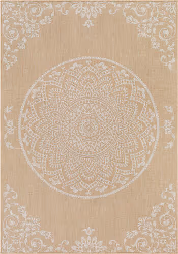 Modern Loom Malibu MBU-2304 Beige Power Loomed Synthetic Rug Product Image