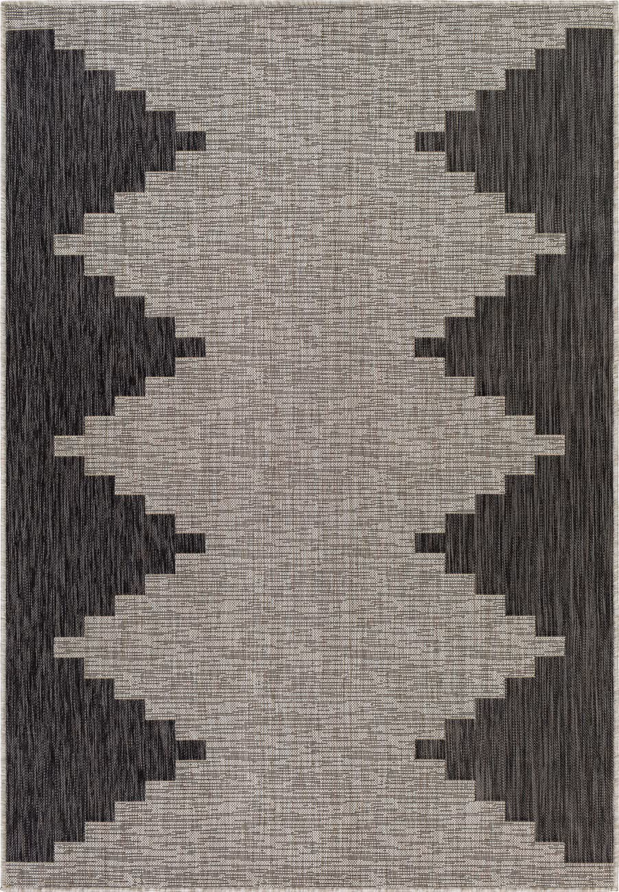 Modern Loom Malibu MBU-2314 Gray Power Loomed Synthetic Rug