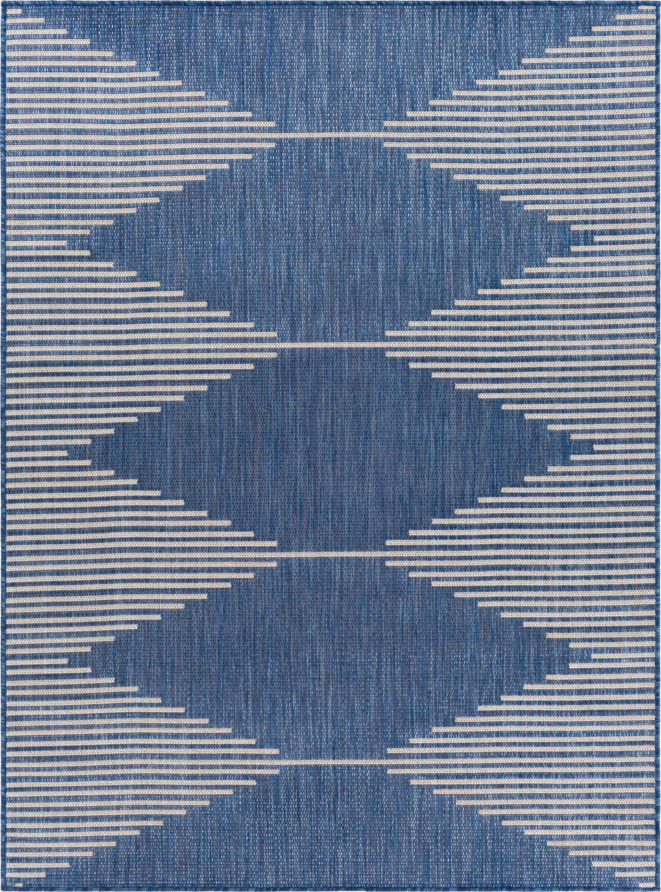 Modern Loom Malibu MBU-2317 Blue Power Loomed Synthetic Rug
