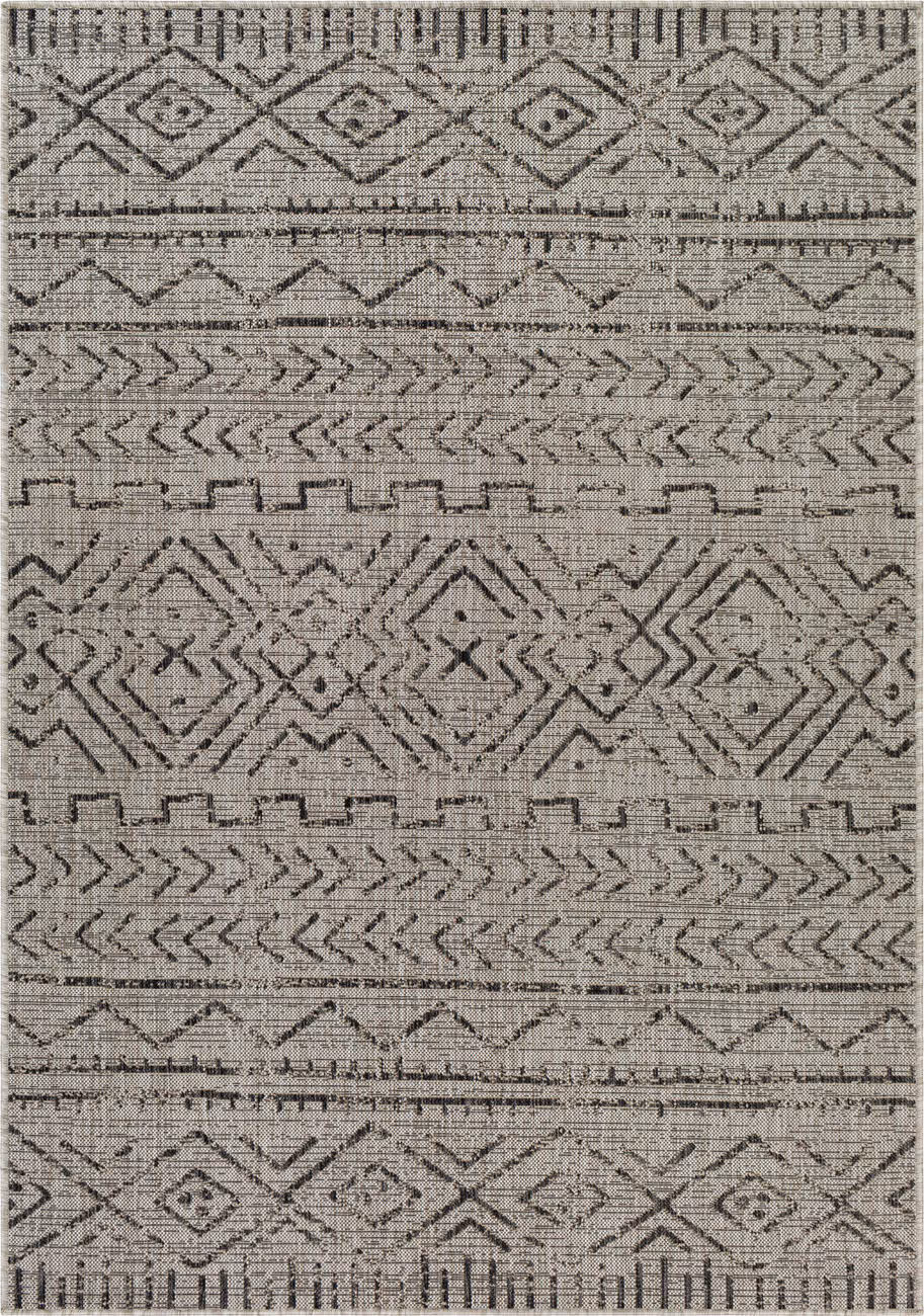 Modern Loom Malibu MBU-2327 Gray Power Loomed Synthetic Rug