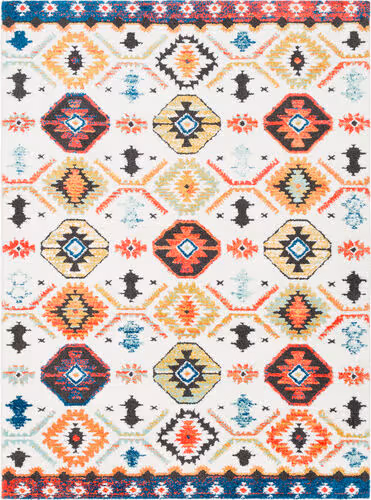Surya Moroccan Shag MCS-2300 Bright Orange Abstract Synthetic Rug Product Image