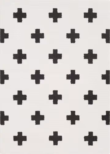 Surya Moroccan Shag MCS-2306 Black Patterned Shag Rug Product Image