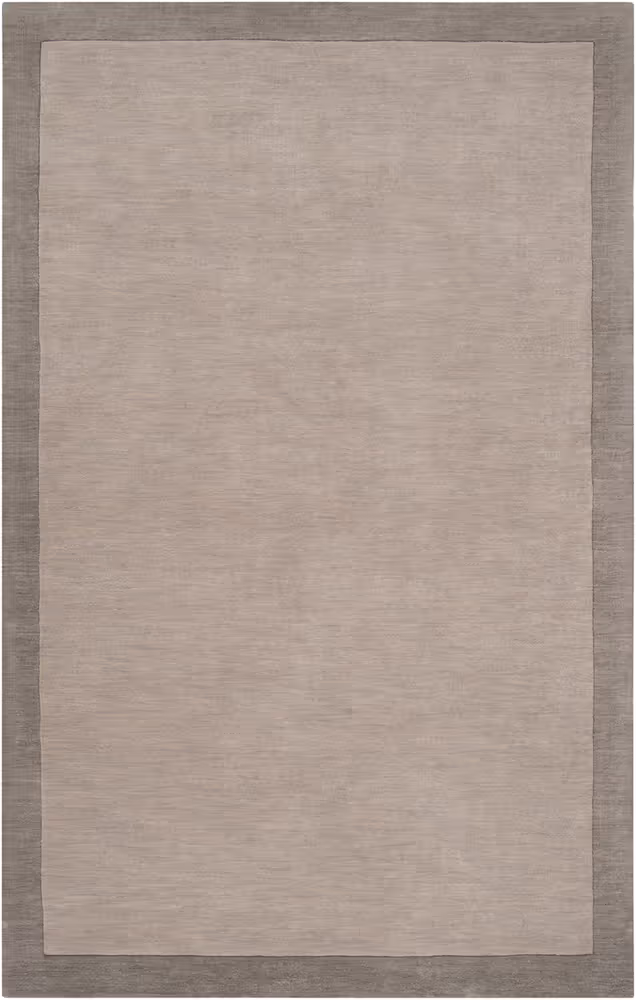 Surya Madison Square MDS-1000 Medium Gray Wool Solid Colored Rug