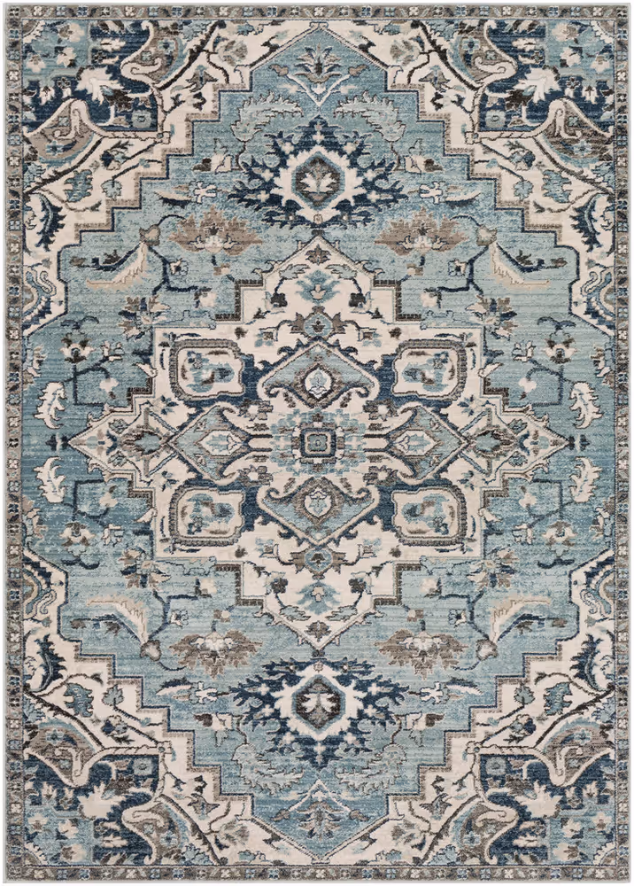 Surya Mesopotamia MEP-2311 Medium Gray Traditional Synthetic Rug