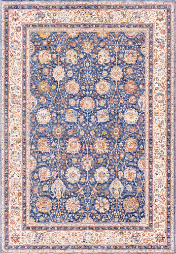 Surya Mahal MHL-2302 Denim Bordered Synthetic Rug Product Image