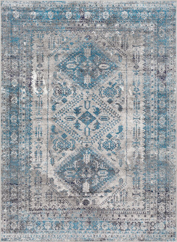 Monte Carlo MNC-2312 Light Gray Bordered Traditional Rug Product Image