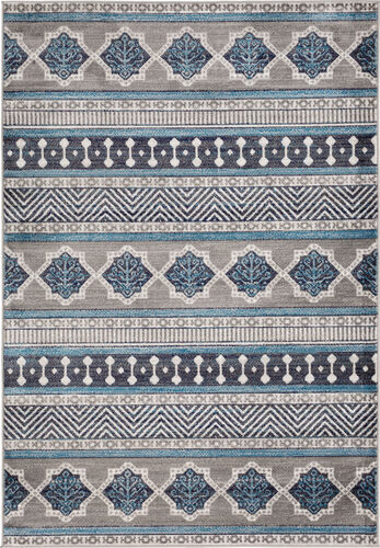 Monte Carlo MNC-2328 Sky Blue Transitional Patterned Rug Product Image