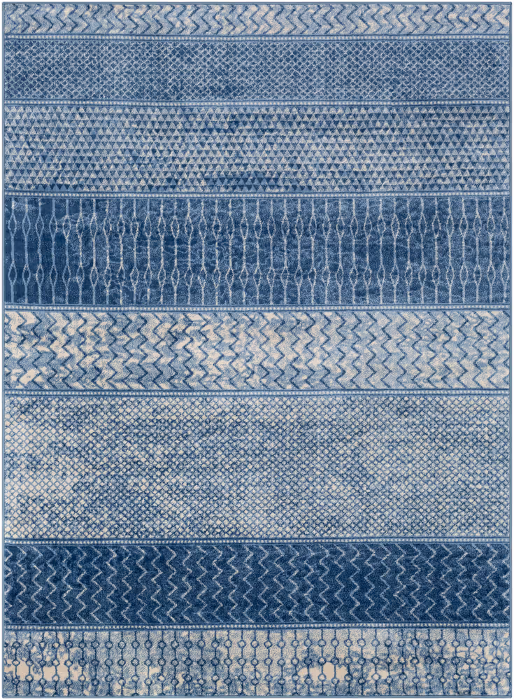 Surya Monaco MOC-2305 Bright Blue Abstract Synthetic Rug