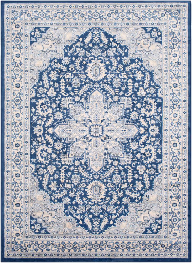 Surya Monaco MOC-2314 Navy Synthetic Bordered Rug