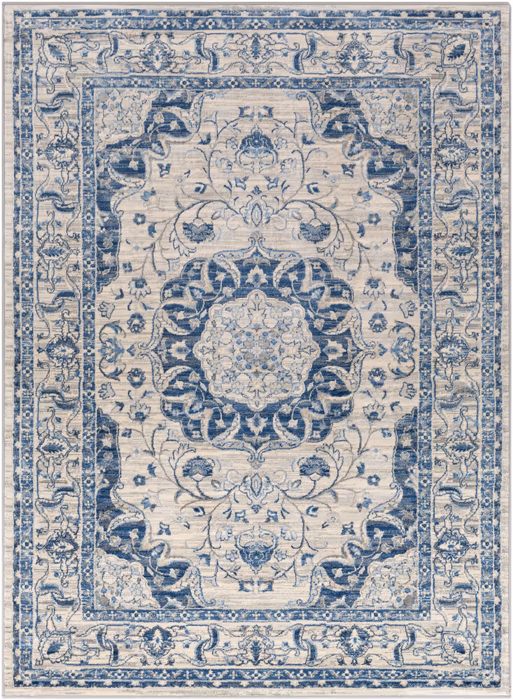 Surya Monaco MOC-2318 Navy Traditional Bordered Rug