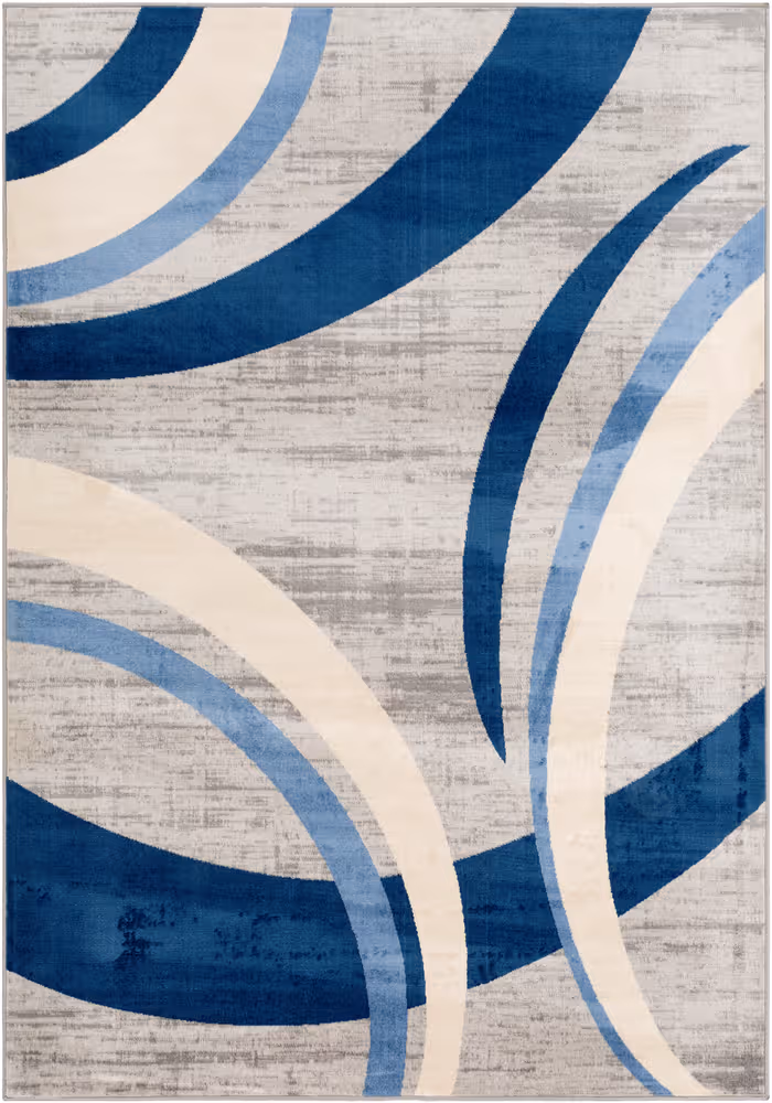 Surya Monaco MOC-2320 Navy Abstract Synthetic Rug