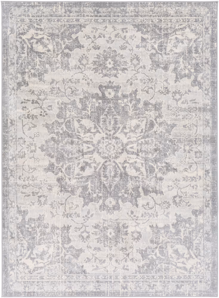 Surya Monaco MOC-2328 Silver Gray Traditional Synthetic Rug