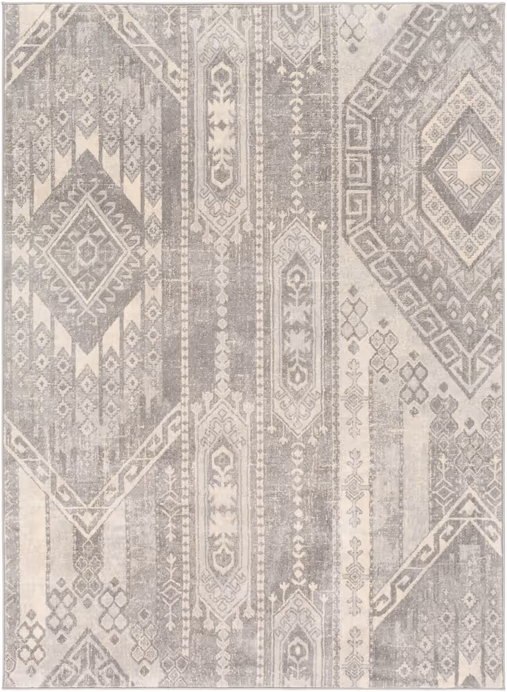 Surya Monaco MOC-2331 Medium Gray Synthetic Patterned Rug