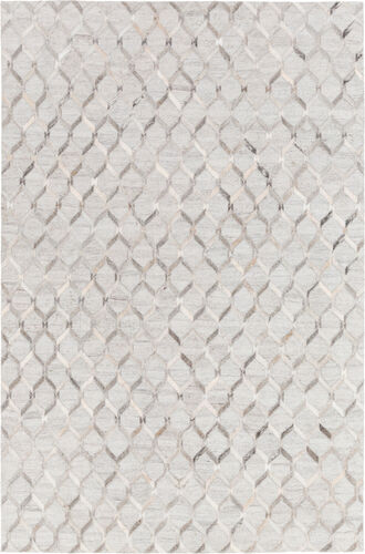 Medora MOD-1010 Medium Gray Leather Natural Fiber Rug Product Image