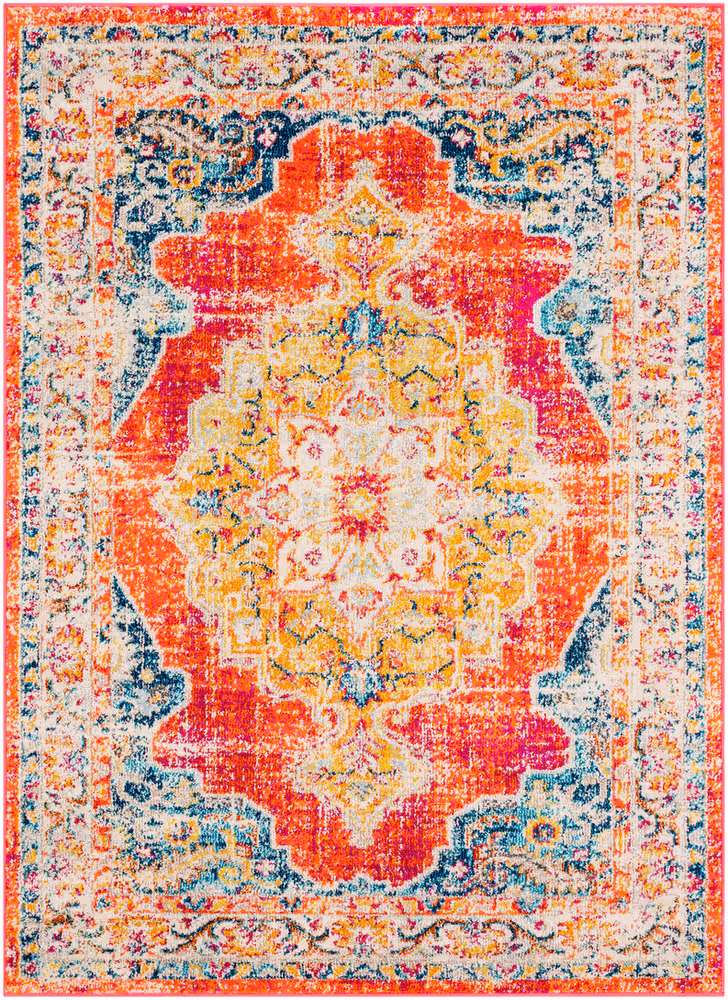 Modern Loom Alhaut ALT-2306 Bright Orange Traditional Transitional Rug