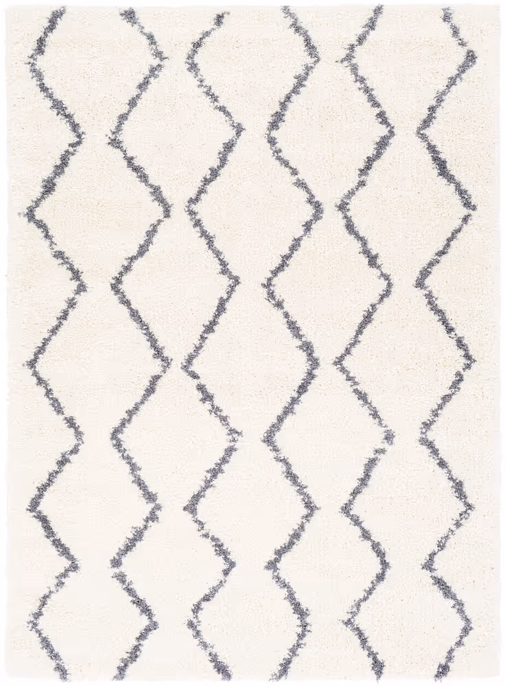 Surya Maroc shag MRS-2307 Medium Gray Abstract Synthetic Rug