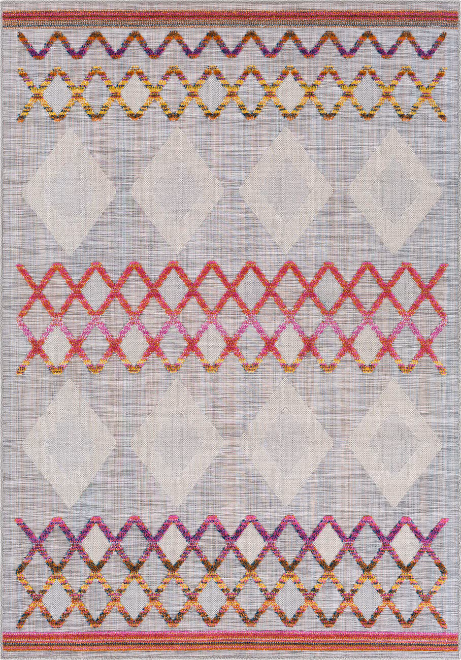 Modern Loom Murcia MUC-2306 Multi-Colored Power Loomed Synthetic Rug