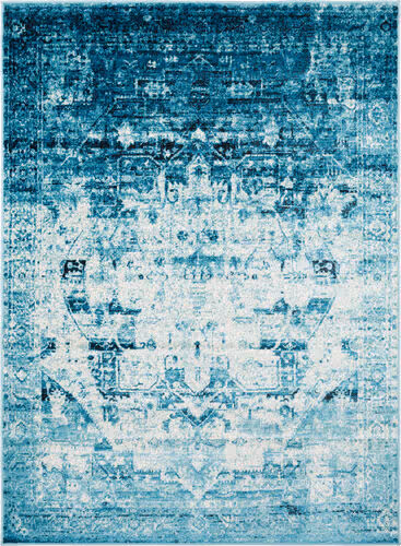 Surya Mumbai MUM-2300 Aqua Traditional Synthetic Rug Product Image