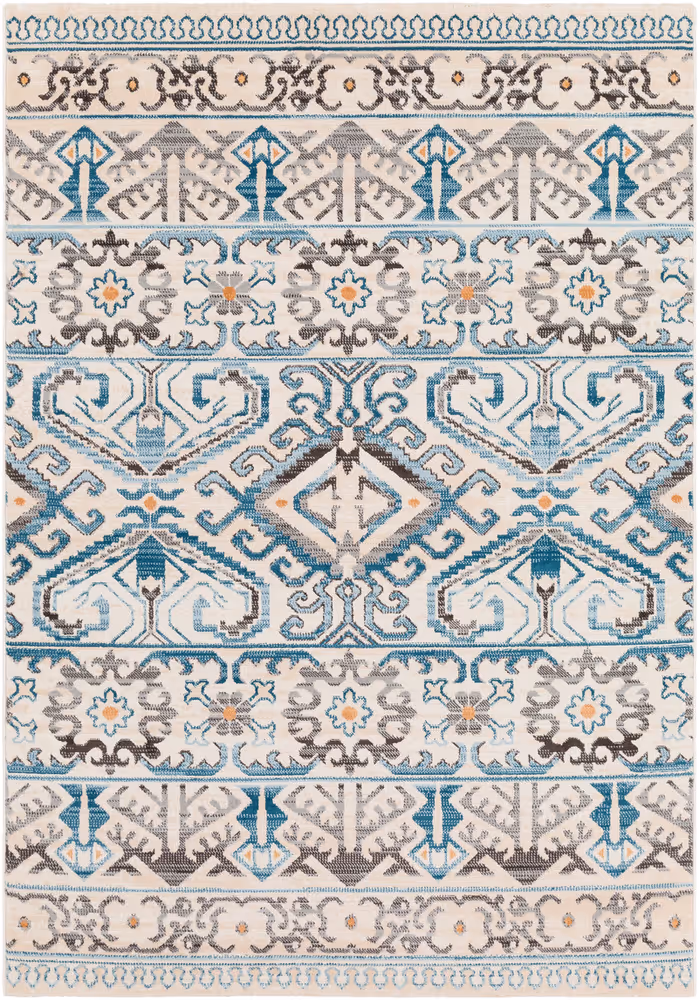 Surya Notting Hill NHL-2308 Teal Transitional Patterned Rug