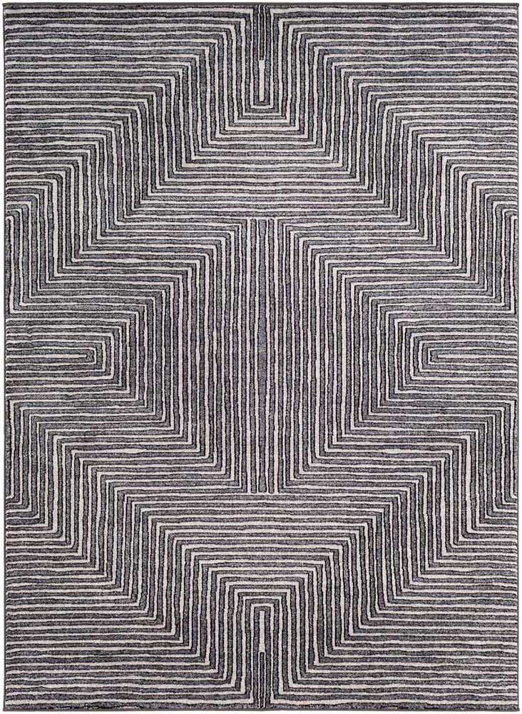 Surya Nepali NPI-2317 Medium Gray Abstract Patterned Rug