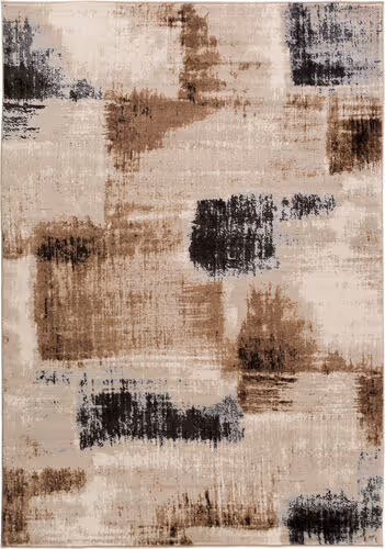 Surya Nova NVA-3020 Tan Abstract Synthetic Rug Product Image