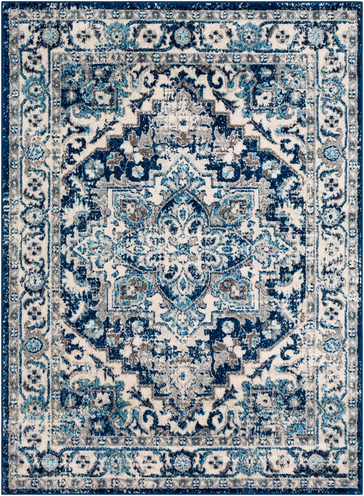 Surya Norwich NWC-2300 Dark Blue Traditional Synthetic Rug