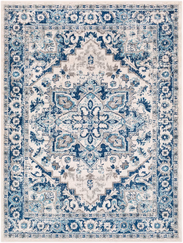 Surya Alkaluropus ALKL-2301 Dark Blue Traditional Synthetic Rug
