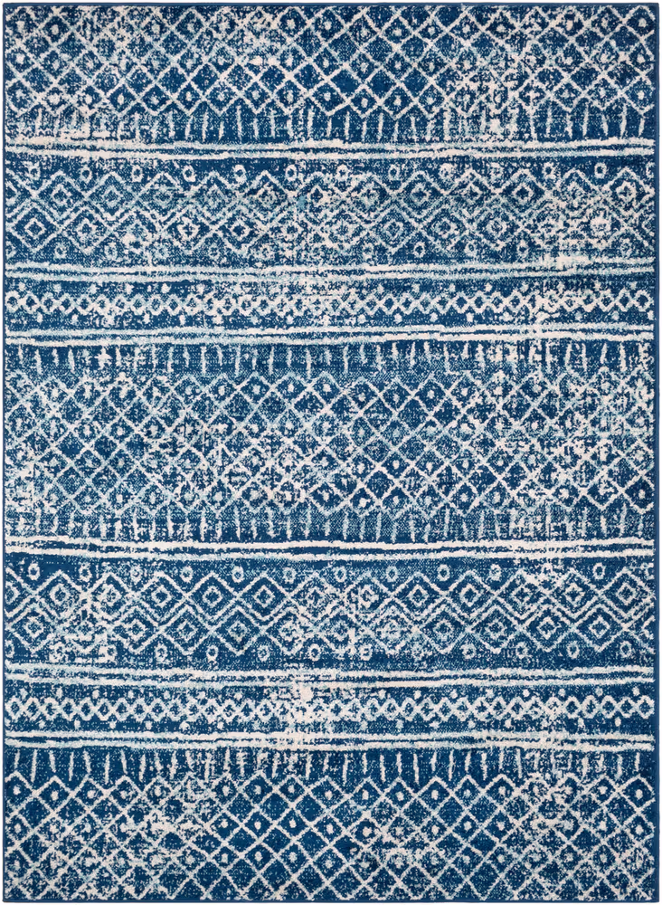 Surya Alkaluropus ALKL-2306 Dark Blue Patterned Abstract Rug