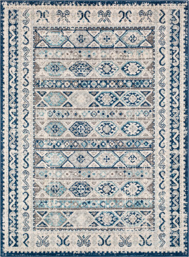 Alkaluropus ALKL-2307 Dark Blue Traditional Synthetic Rug Product Image
