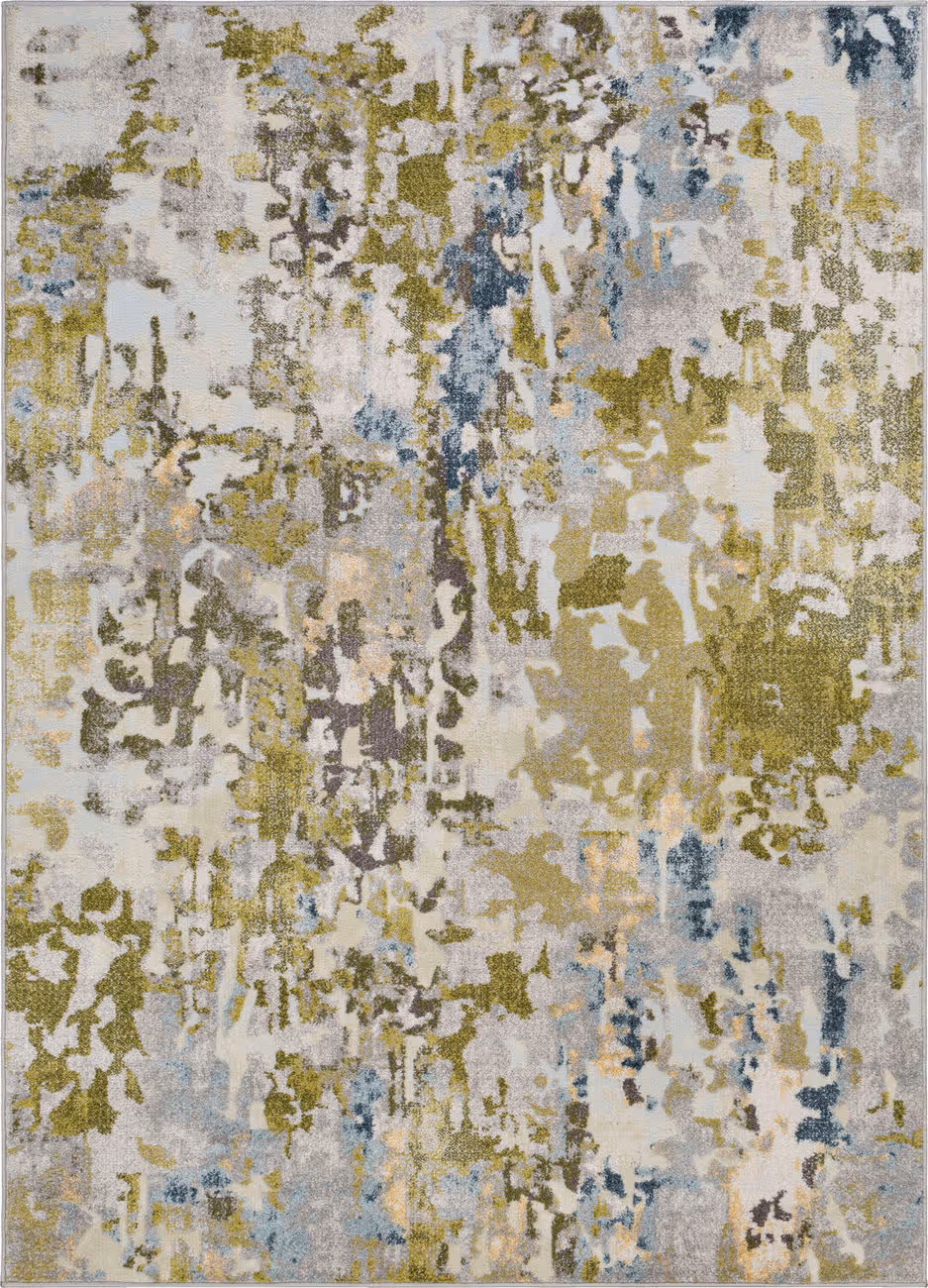 Modern Loom New Mexico NWM-2333 Multi-Colored Power Loomed Synthetic Rug