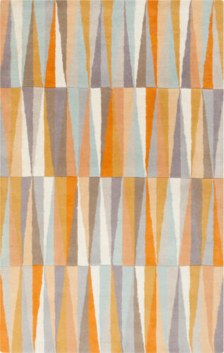 Surya Oasis OAS-1099 Bright Orange Abstract Wool Rug Product Image