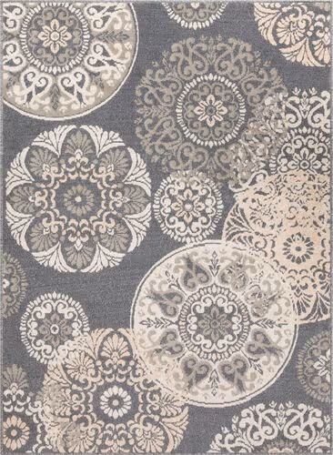 Surya Oslo OSL-2314 Charcoal Patterned Transitional Rug Product Image