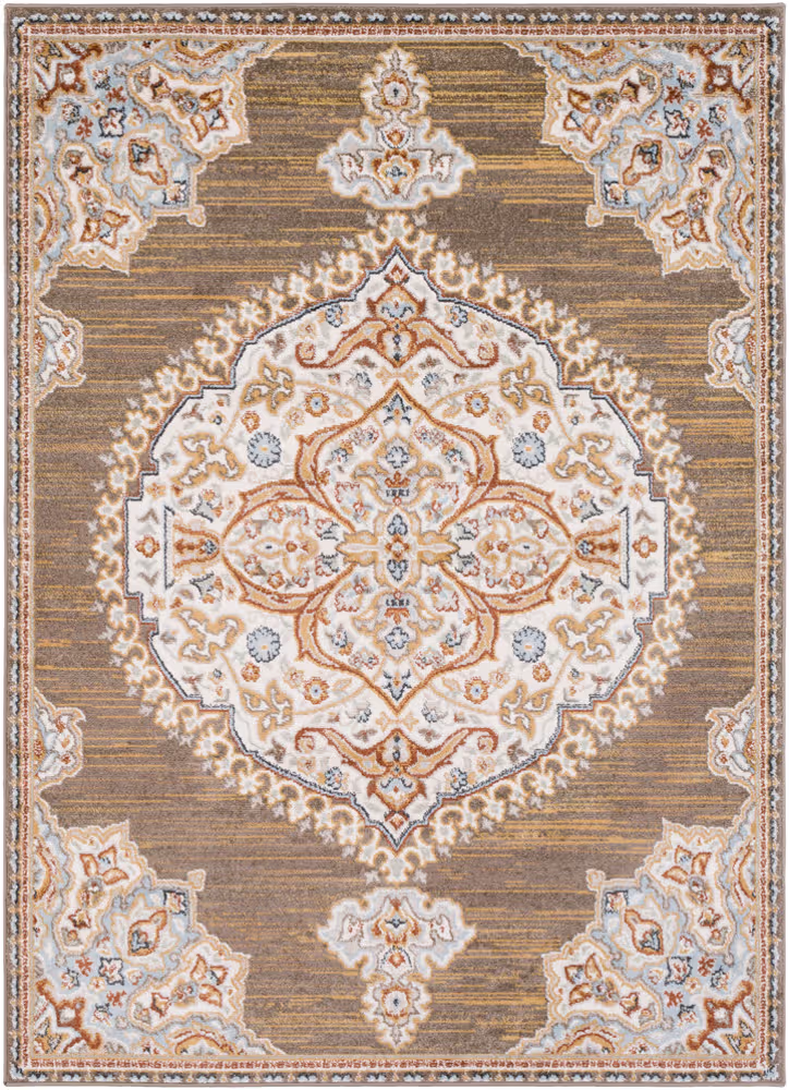 Surya Oushak OUS-2302 Camel Synthetic Traditional Rug