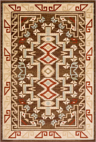 Surya Allbush ALLB-1079 Dark Brown Synthetic Traditional Rug Product Image