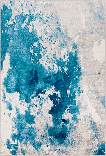 Surya Allbush ALLB-1106 Teal Synthetic Abstract Rug Product Image