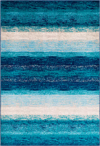 Surya Allbush ALLB-1109 Teal Synthetic Abstract Rug Product Image