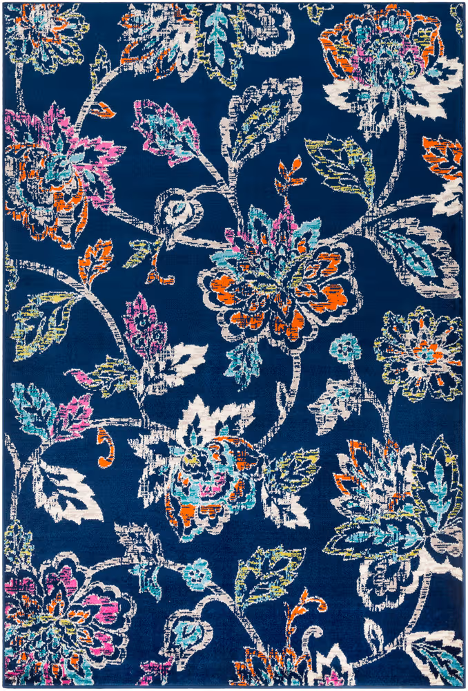 Surya Allbush ALLB-1114 Dark Blue Synthetic Transitional Rug