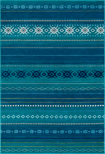 Surya Allbush ALLB-1119 Blue Striped Synthetic Rug Product Image