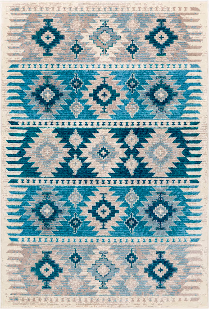 Surya Allbush ALLB-1121 Blue Southwestern Synthetic Rug