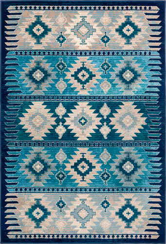Surya Allbush ALLB-1122 Blue Southwestern Synthetic Rug Product Image